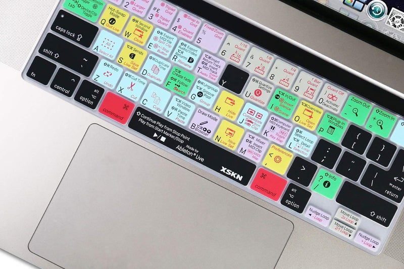 XSKN Ableton Live English Silicone Shortcuts Keyboard Cover Skin for Touch Bar Models 2019 MacBook Pro 16 inch A2141 2020 MacBook Pro 13.3 inch A2251 A2289 A2338 M1 Keyboard US&EU Version - Image 3